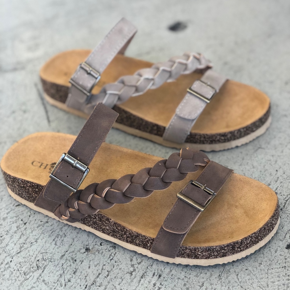 TERRI Braided Sandal - BROWN - Picture 3 of 4